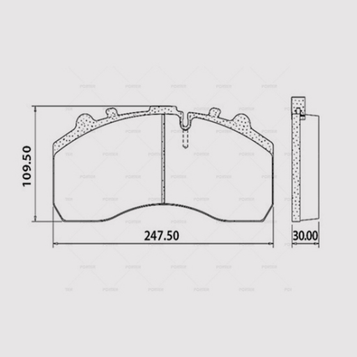 UNIVERSAL 29087 BRAKE PAD