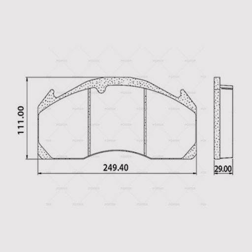 VOLVO 29125 BRAKE PAD