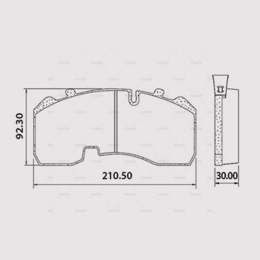 BPW 29165 BRAKE PAD