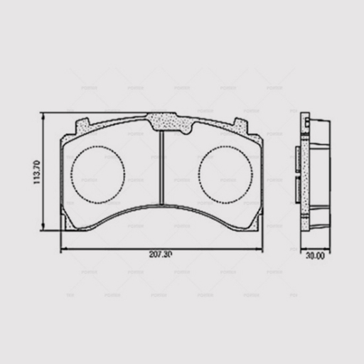 MERCEDES AXOR 29244 BRAKE PAD