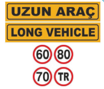 TYPES OF TRAILER LETTERS AND SIGNS