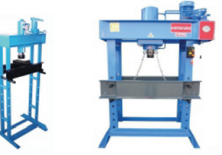 MANUAL WORKSHOP BENCH TOP AND HYDRAULIC PRESSES